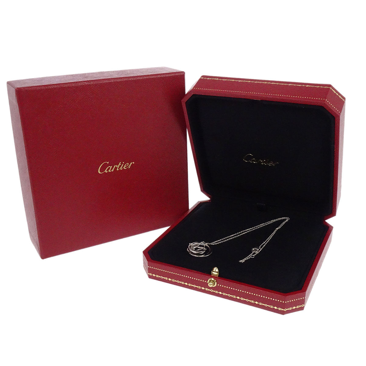 Cartier Etincelle Pendant Necklace Silver Au750 Diamond Jewelry