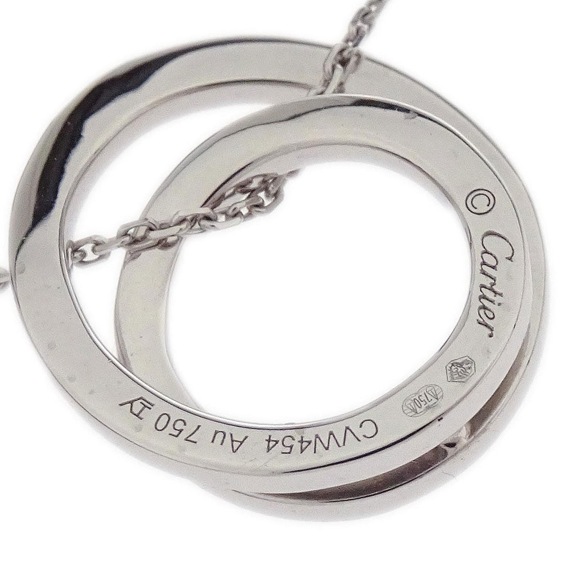 Cartier Etincelle Pendant Necklace Silver Au750 Diamond Jewelry