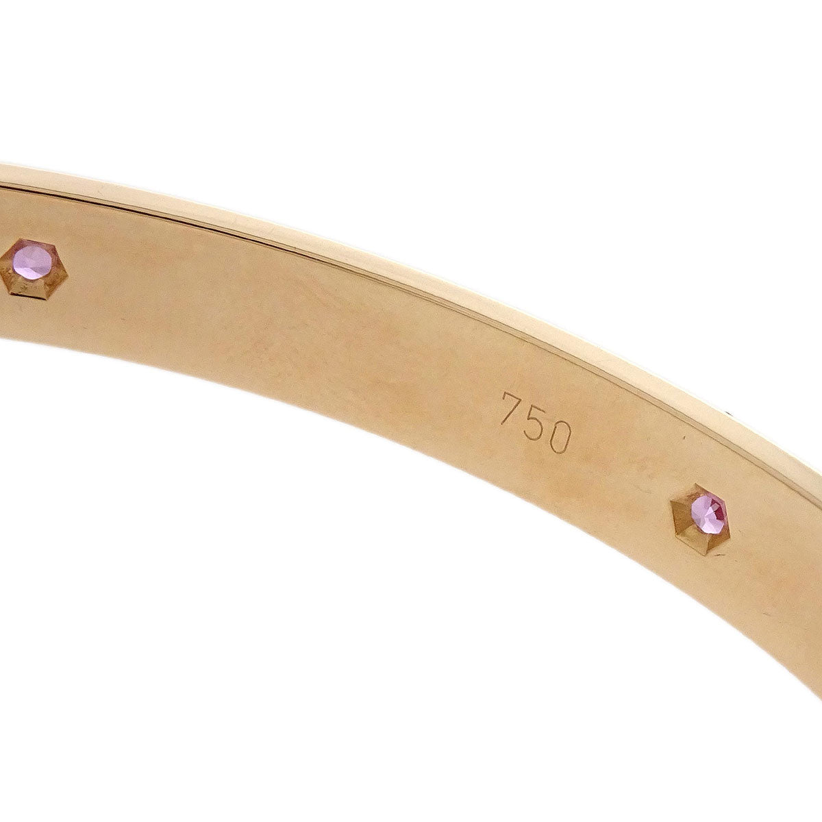Cartier Love Bracelet Bangle 750 Pink Sapphire #16 Jewelry