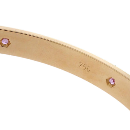 Cartier Love Bracelet Bangle 750 Pink Sapphire #16 Jewelry