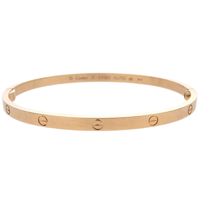 Cartier Love Bracelet Bangle Small Au750 #17 Jewelry