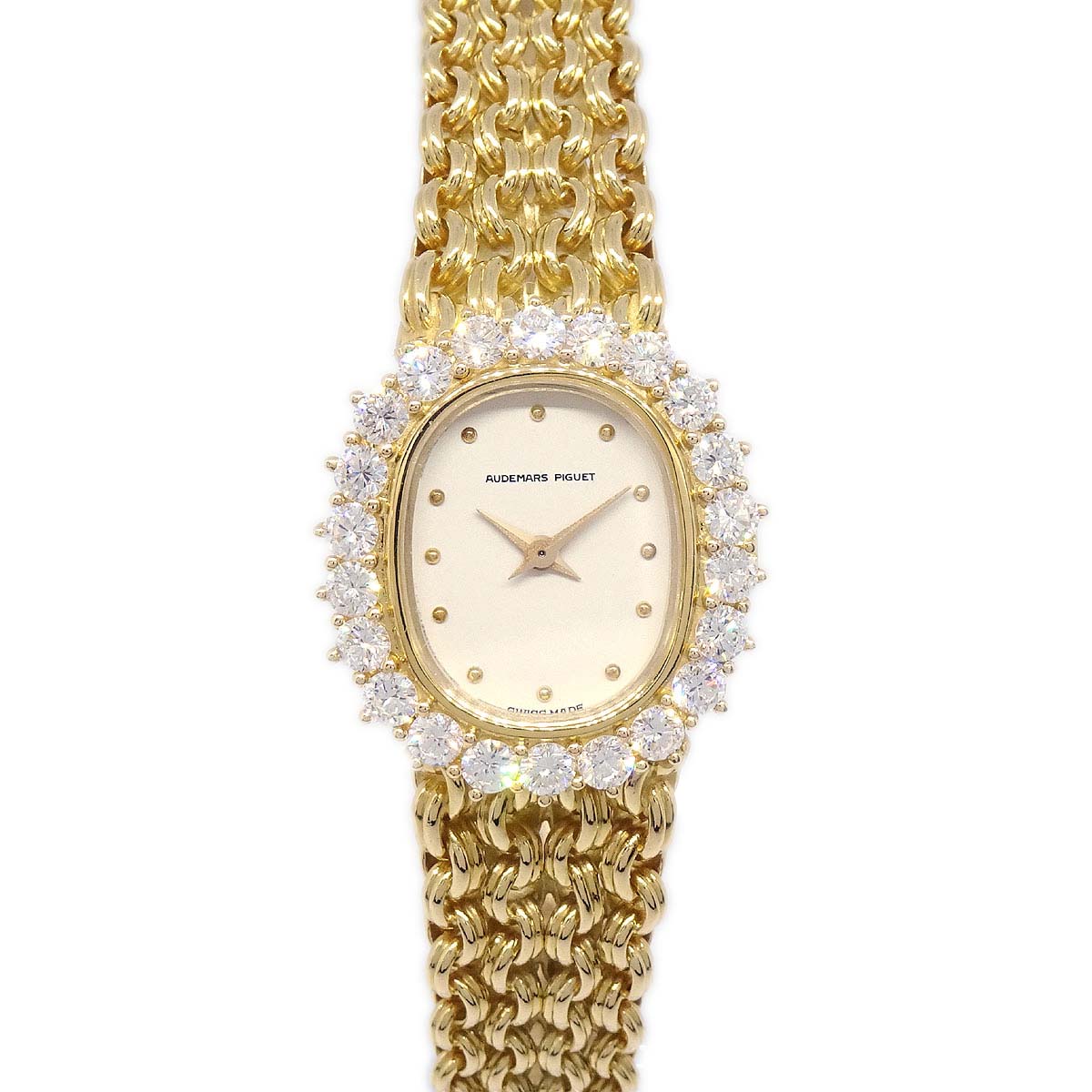 Audemars Piguet Diamond YG Manual-winding Watch 18KYG