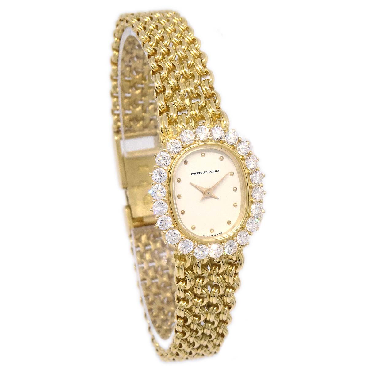 Audemars Piguet Diamond YG Manual-winding Watch 18KYG