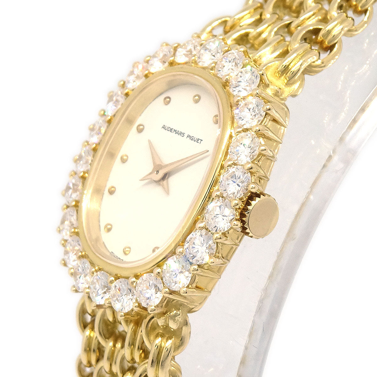 Audemars Piguet Diamond YG Manual-winding Watch 18KYG