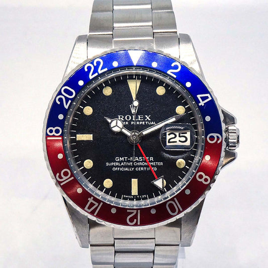 Rolex 1965-1966 Pepsi GMT Master Watch Ref.1675 40mm