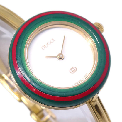 Gucci 1100-L Change Bezel Chameleon Quartz Watch SS