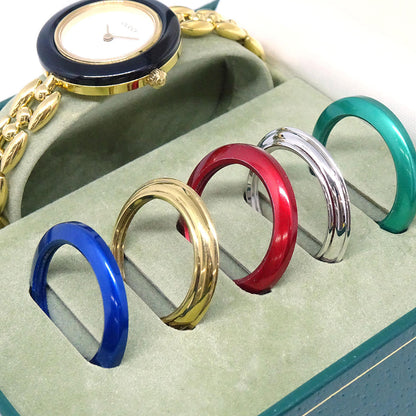 Gucci 11/12.2 Change Bezel Chameleon Quartz Watch SS
