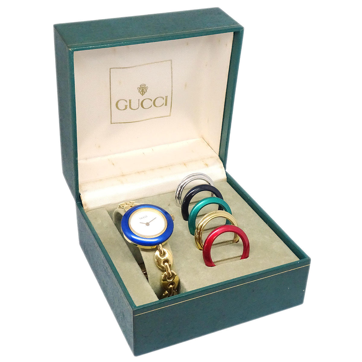 Gucci 11/12.2 Change Bezel Chameleon Quartz Watch SS