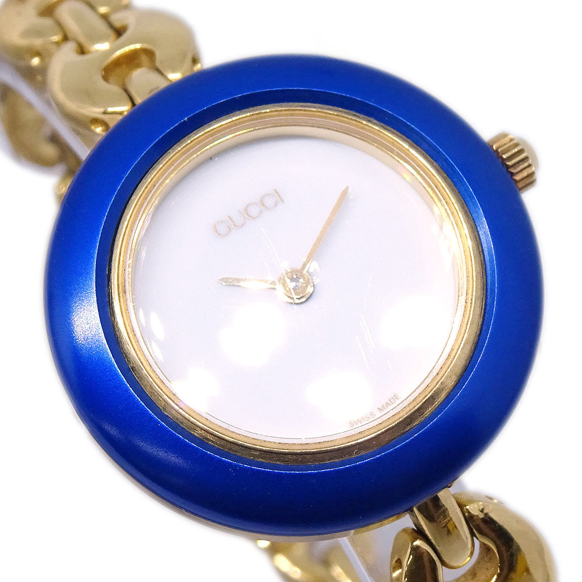 Gucci 11/12.2 Change Bezel Chameleon Quartz Watch SS