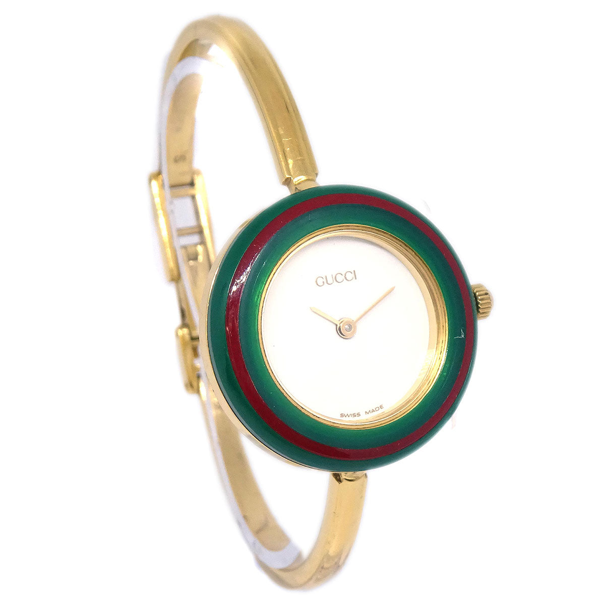 Gucci 11/12.2 Change Bezel Chameleon Quartz Watch SS #S