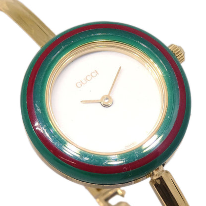 Gucci 11/12.2 Change Bezel Chameleon Quartz Watch SS