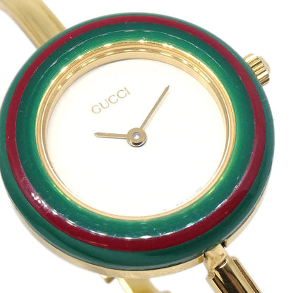 Gucci 11/12.2 Change Bezel Chameleon Quartz Watch SS