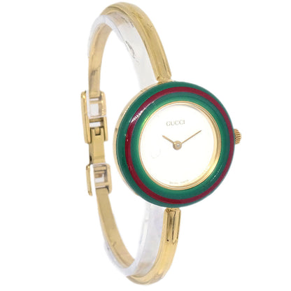 Gucci 11/12.2 Change Bezel Chameleon Quartz Watch SS