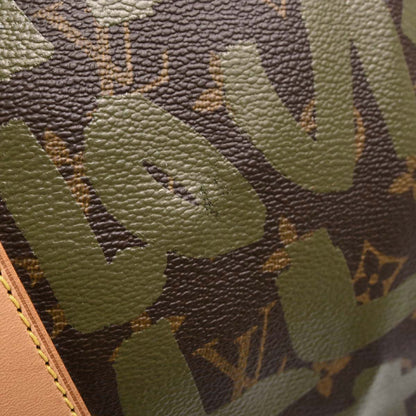 Louis Vuitton Khaki Monogram Graffiti Keepall 50 Duffle Bag M92196
