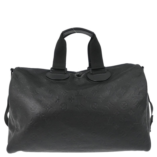 Louis Vuitton 2019 Black Monogram Shadow Speedy Bandouliere 40 M43696