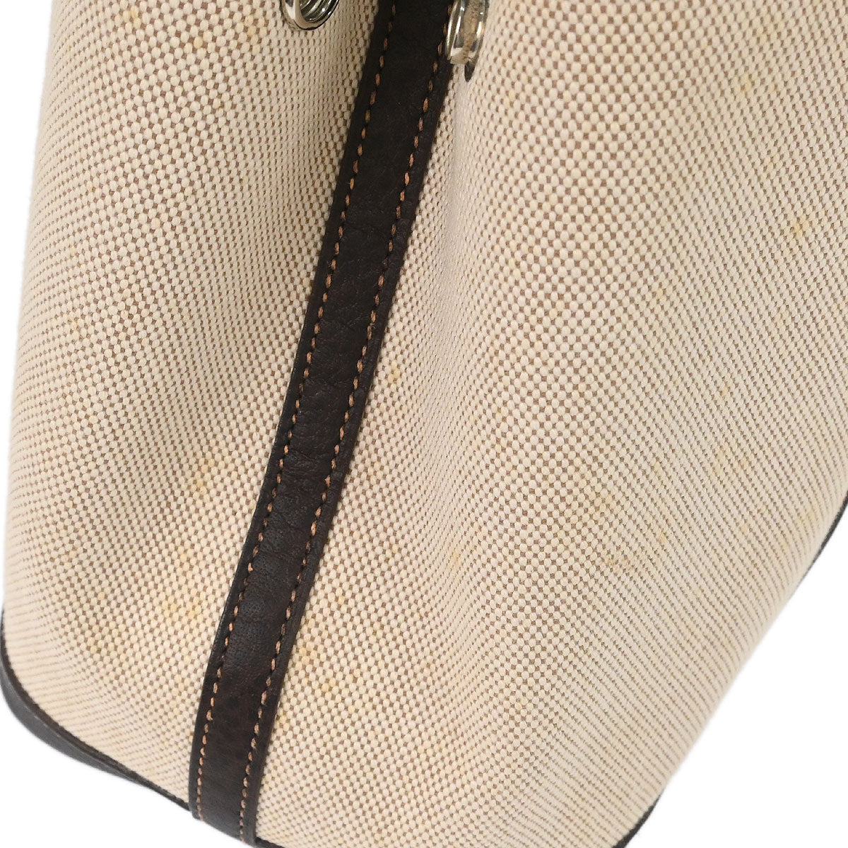 Hermes Beige Toile H Buffalo Garden Party 30 TPM 2way Shoulder Tote Handbag