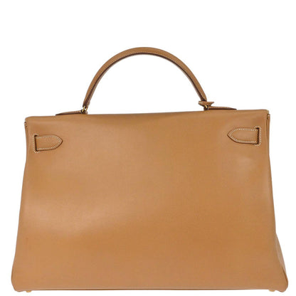 Hermes Natural Courchevel Kelly 40 Retourne Handbag