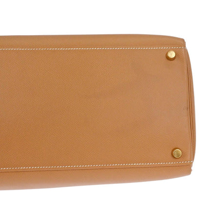 Hermes Natural Courchevel Kelly 40 Retourne Handbag