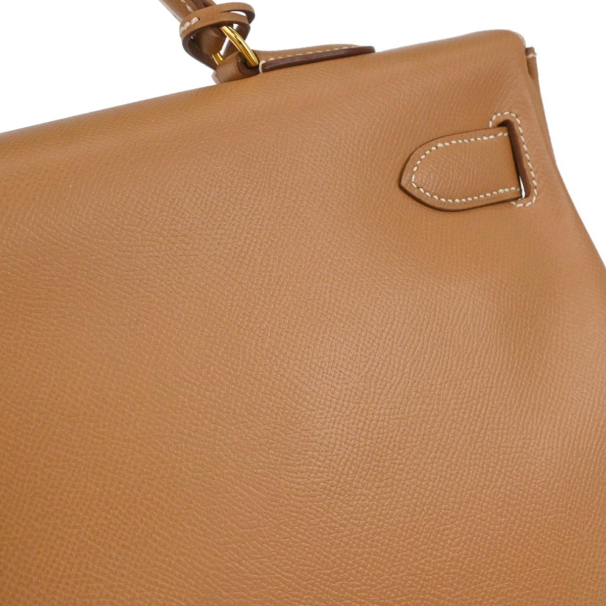 Hermes Natural Courchevel Kelly 40 Retourne Handbag