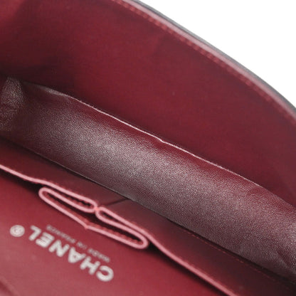 Chanel 2012 Black Lambskin Medium Classic Double Flap Shoulder Bag