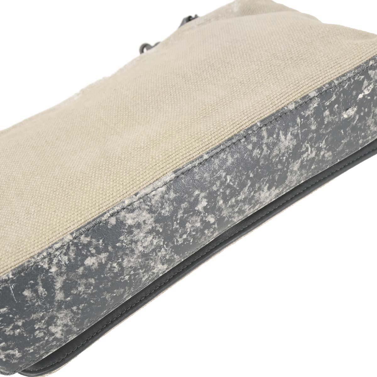 Boy Chanel Beige Canvas Graffiti Medium Shoulder Bag