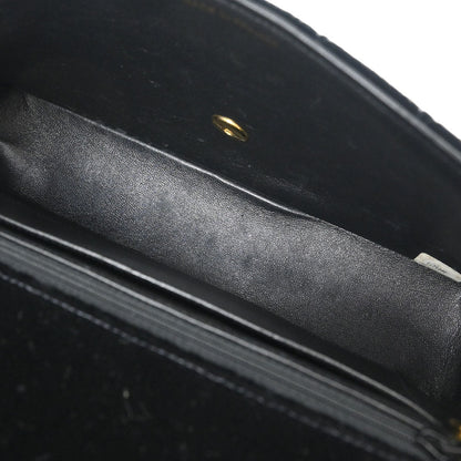 Chanel Black Velvet Classic Single Flap 2 in 1 Handbag Set