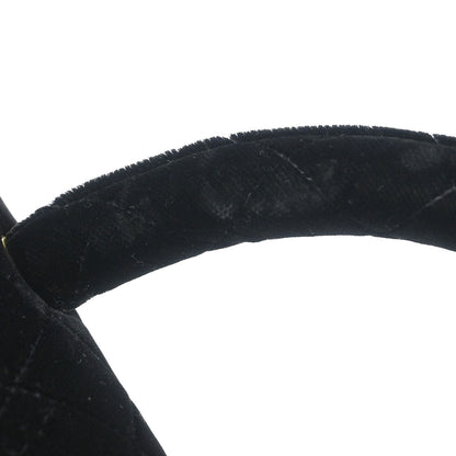Chanel Black Velvet Classic Single Flap 2 in 1 Handbag Set