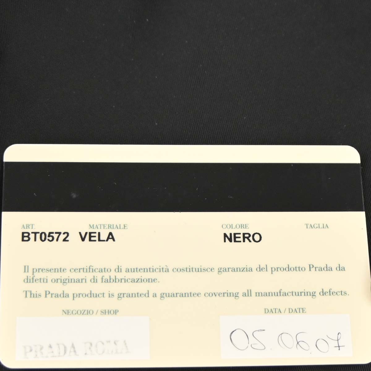 Prada Black Nylon Shoulder Bag