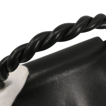 Chanel Black Lambskin Top Handle Handbag