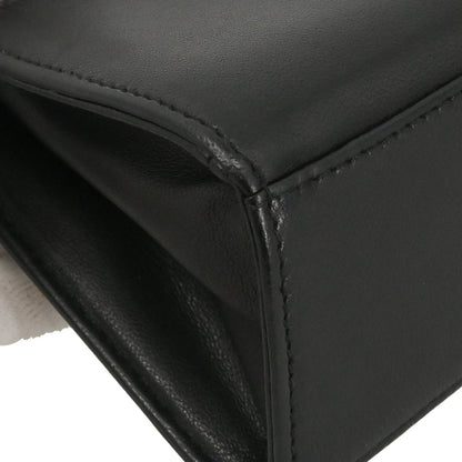 Chanel Black Lambskin Top Handle Handbag