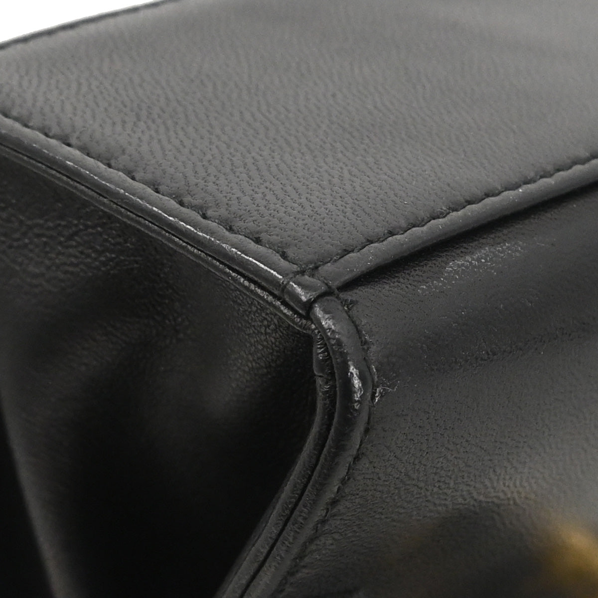 Chanel Black Lambskin Top Handle Handbag