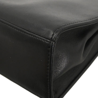 Chanel Black Lambskin Top Handle Handbag