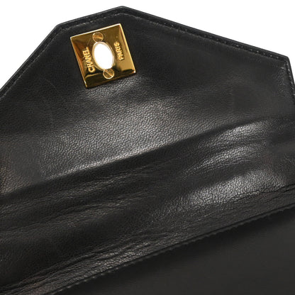 Chanel Black Lambskin Top Handle Handbag