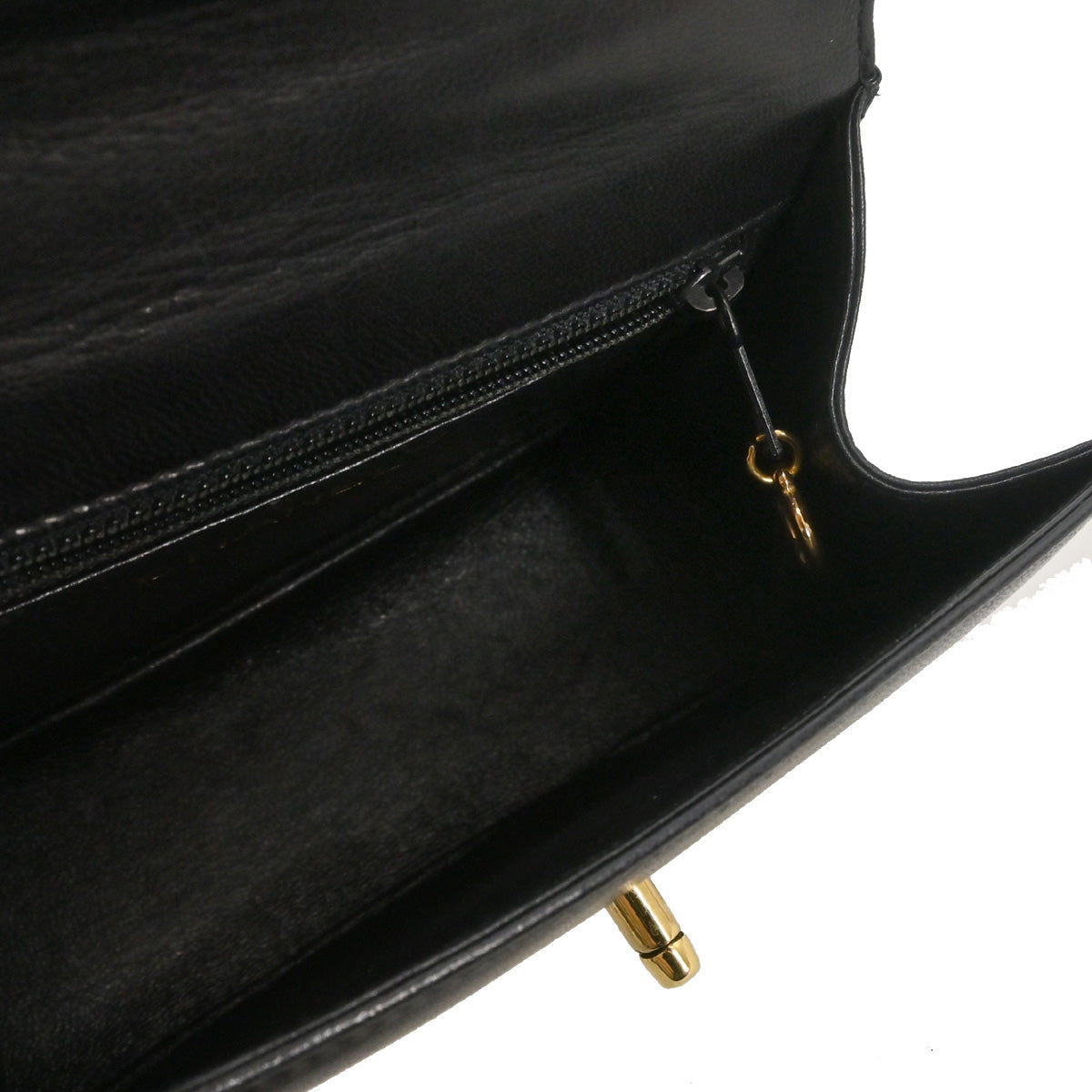 Chanel Black Lambskin Top Handle Handbag