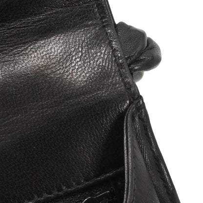 Chanel Black Lambskin Top Handle Handbag