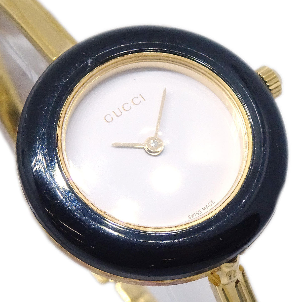 Gucci 11/12.2 Change Bezel Chameleon Quartz Watch SS