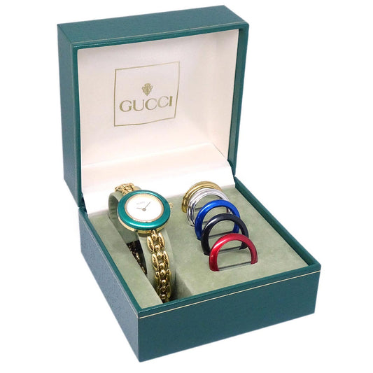 Gucci 11/12.2 Change Bezel Chameleon Quartz Watch SS