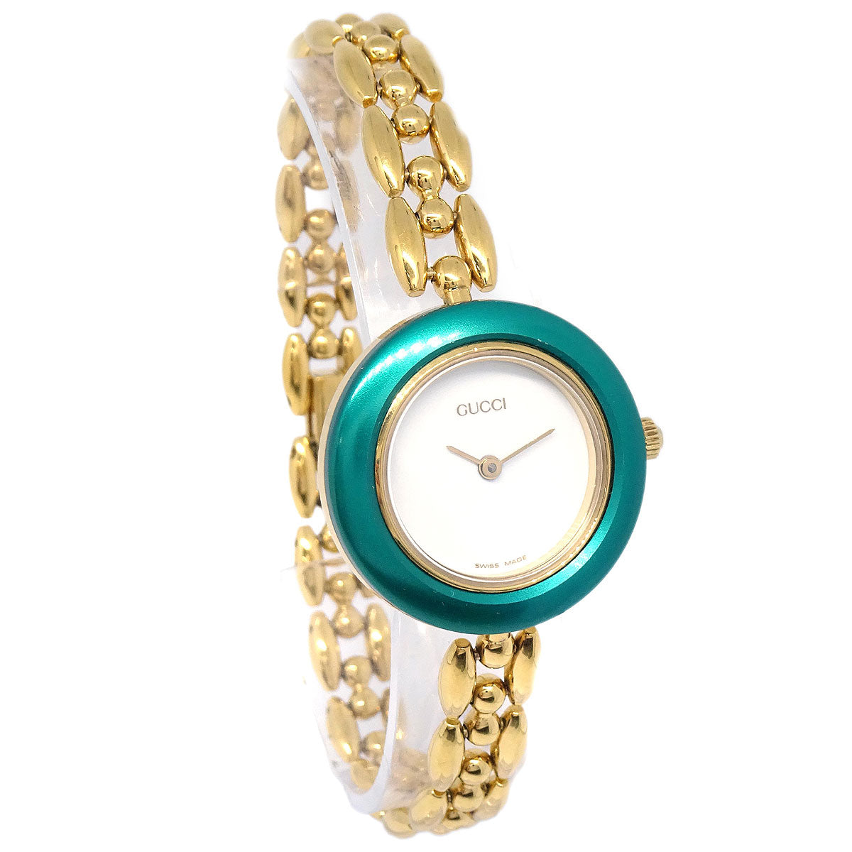 Gucci 11/12.2 Change Bezel Chameleon Quartz Watch SS