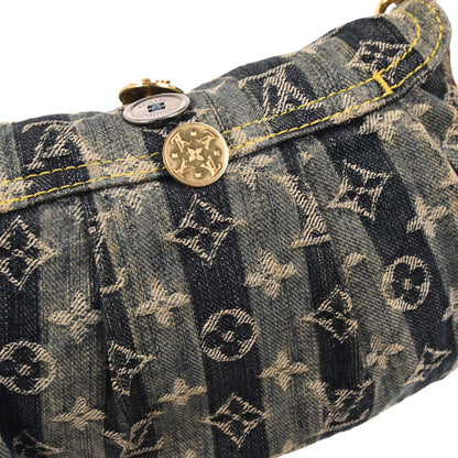 Louis Vuitton Blue Monogram Denim Mini Pleaty Raye Handbag M95332 Judy Blame