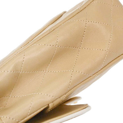 Chanel Beige Lambskin Shoulder Bag