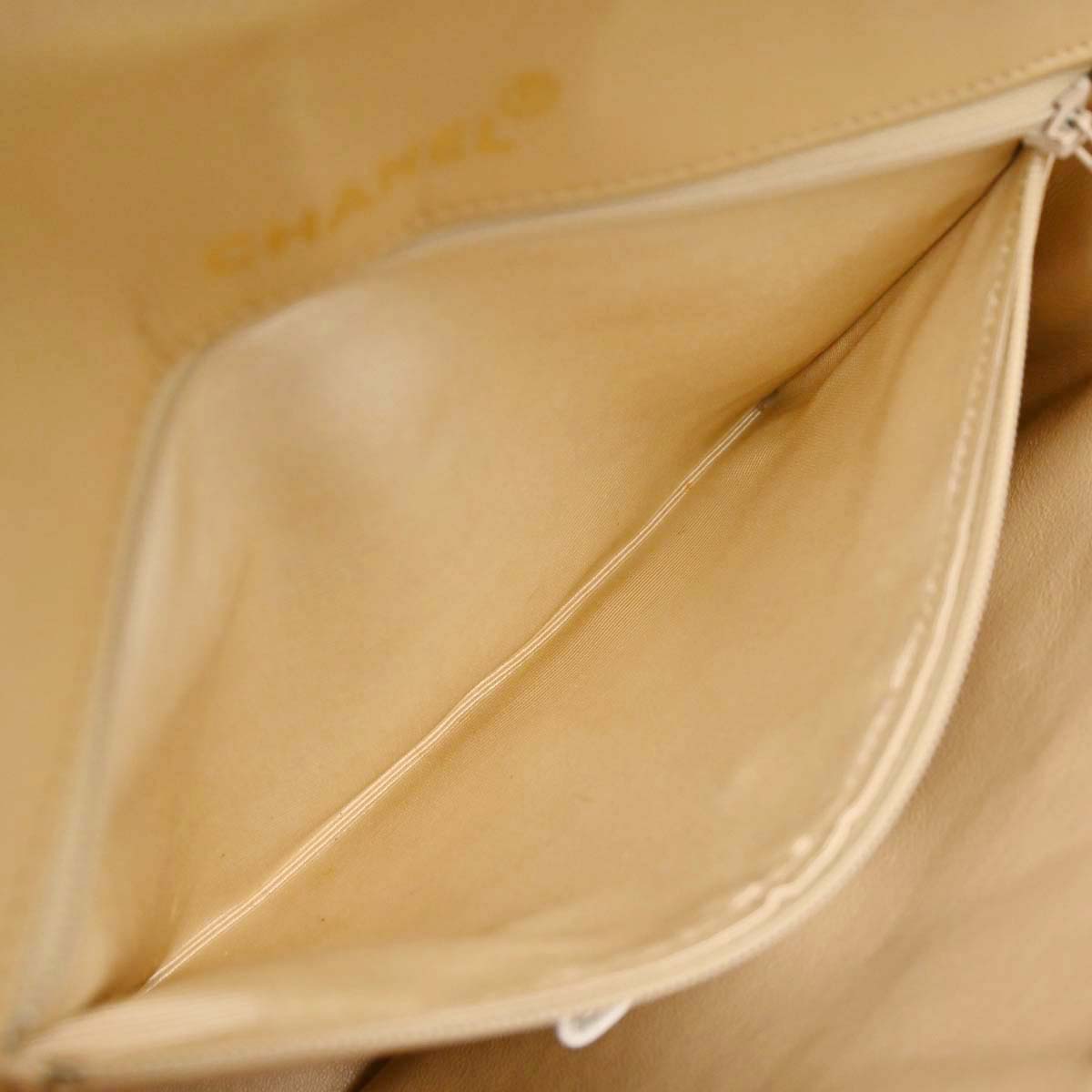 Chanel Beige Lambskin Shoulder Bag