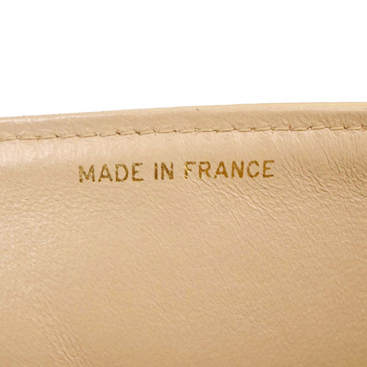 Chanel Beige Lambskin Shoulder Bag