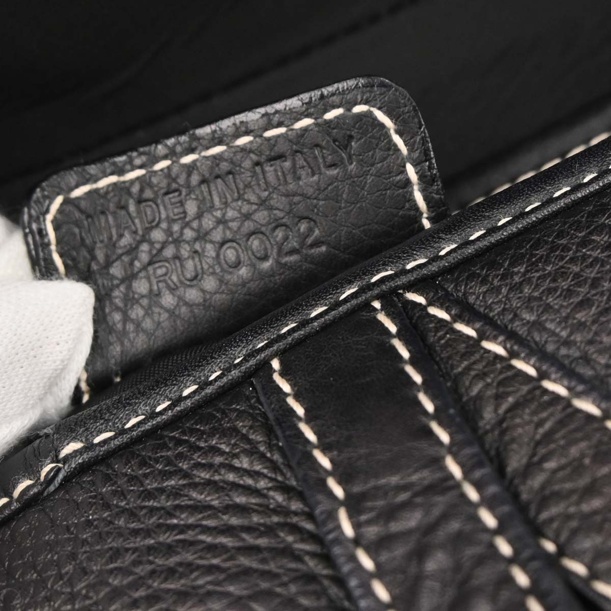 Christian Dior Black Leather Saddle Handbag