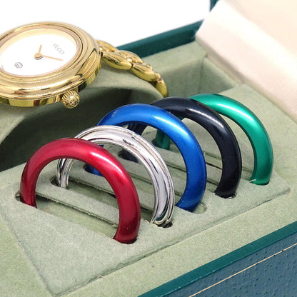 Gucci 11/12 Change Bezel Chameleon Quartz Watch SS
