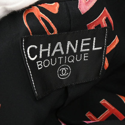 Chanel Collarless Single Breasted Jacket Black
