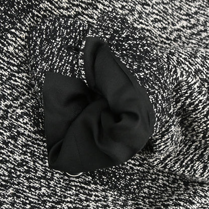 Chanel 1997 Single Breasted Tweed Jacket Black #42