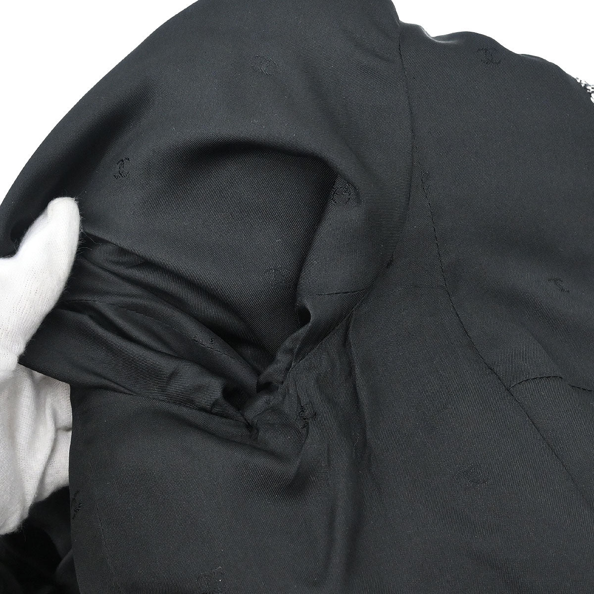 Chanel 1997 Single Breasted Tweed Jacket Black #42