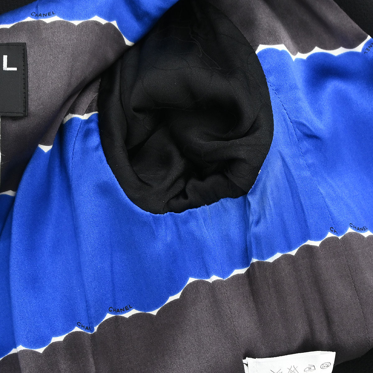 Chanel 2005 Emblem Double Breasted Jacket Black #38