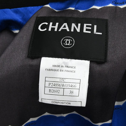 Chanel 2005 Emblem Double Breasted Jacket Black #38