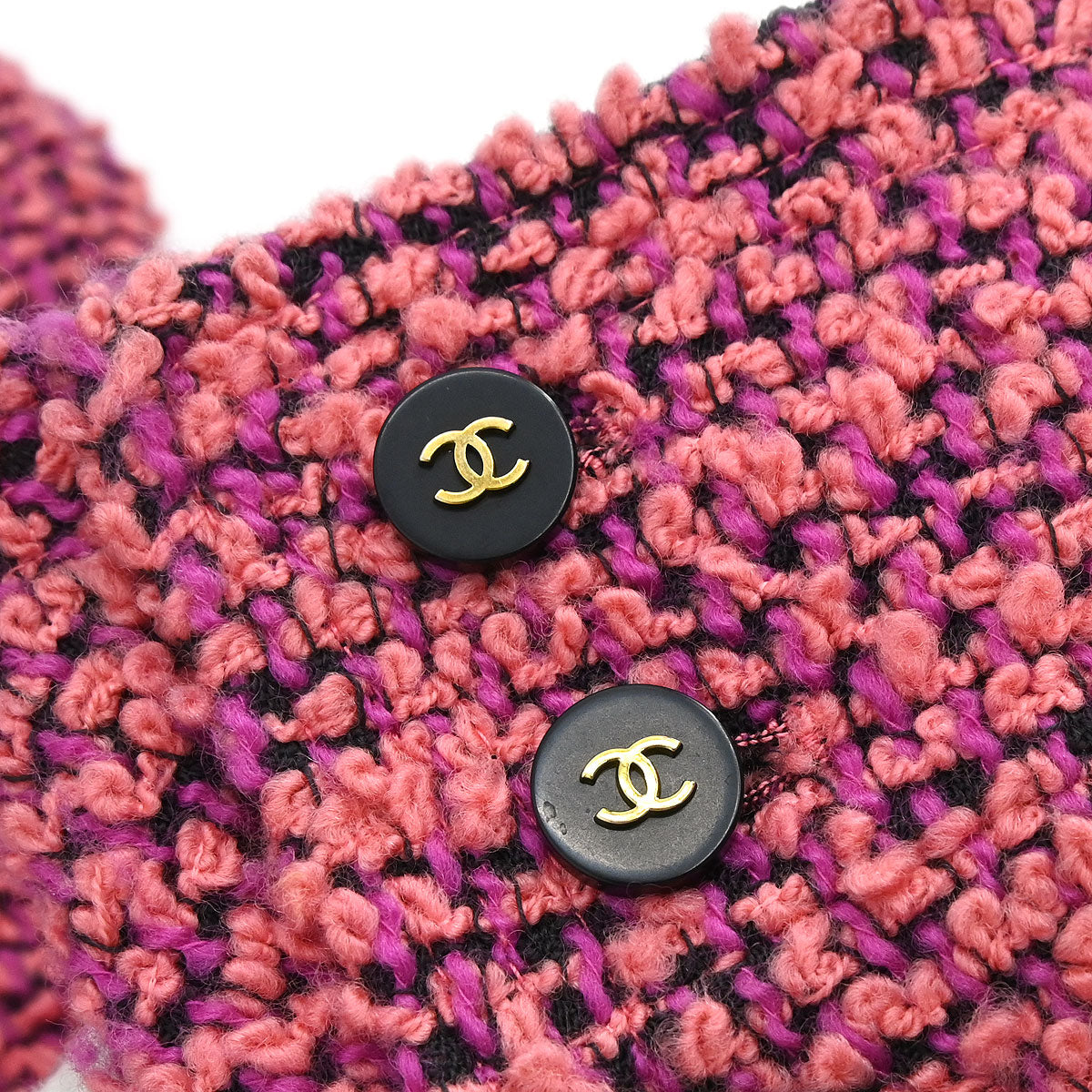 Chanel 1994 Single Breasted Tweed Jacket Pink #36